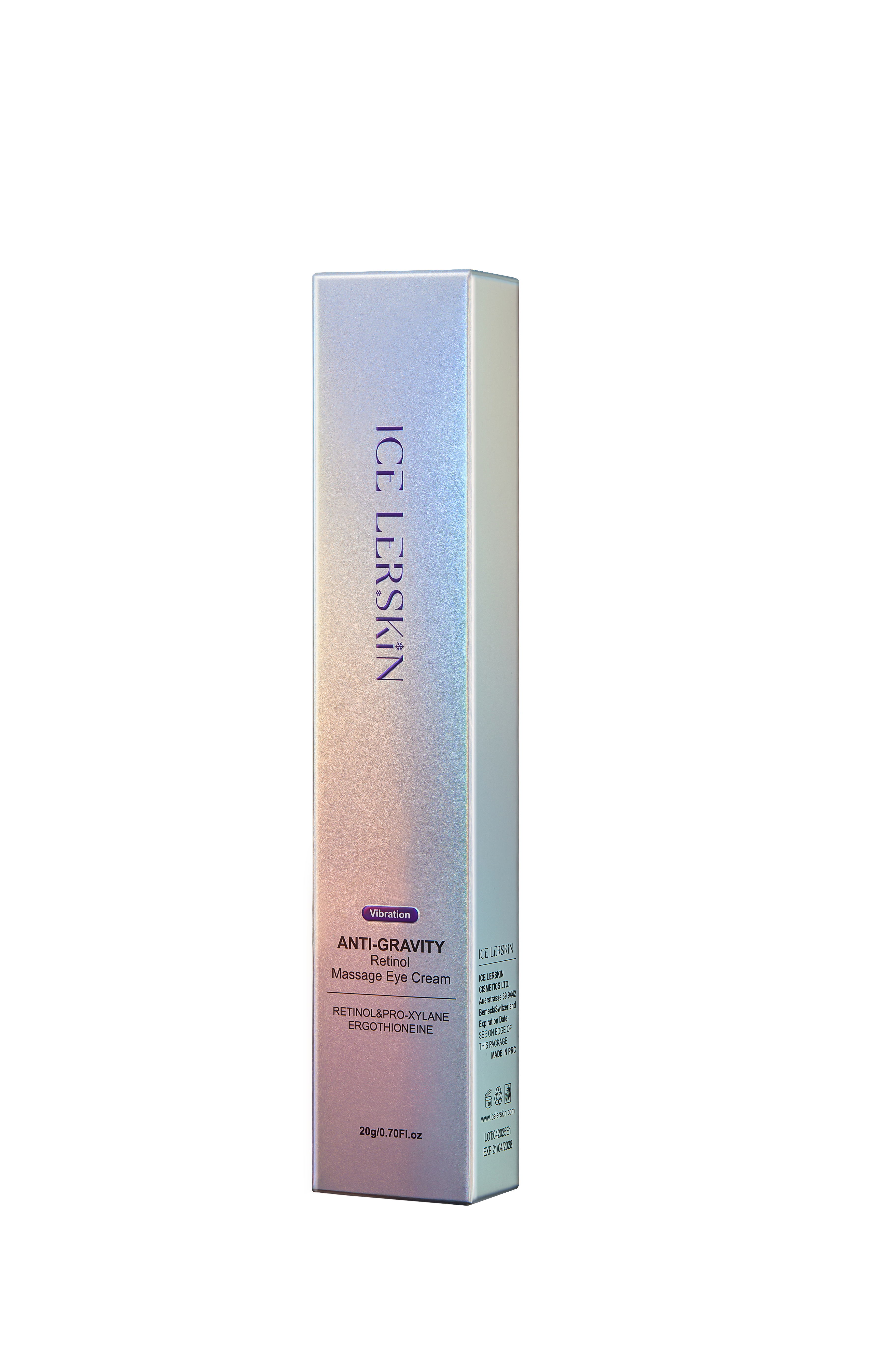 ICE LERSKIN Anti-Gravity Retinol Massage Eye Cream with Vibration Applicator – 20g