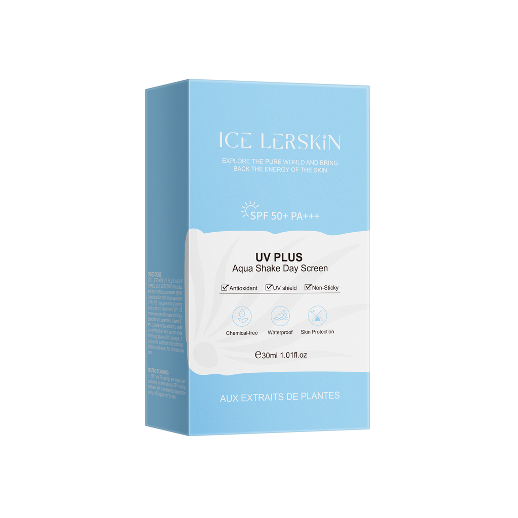 ICE LERSKIN UV PLUS Aqua Shake Day Screen SPF50+ PA+++ | Waterproof Non-Sticky Sunscreen 30ml