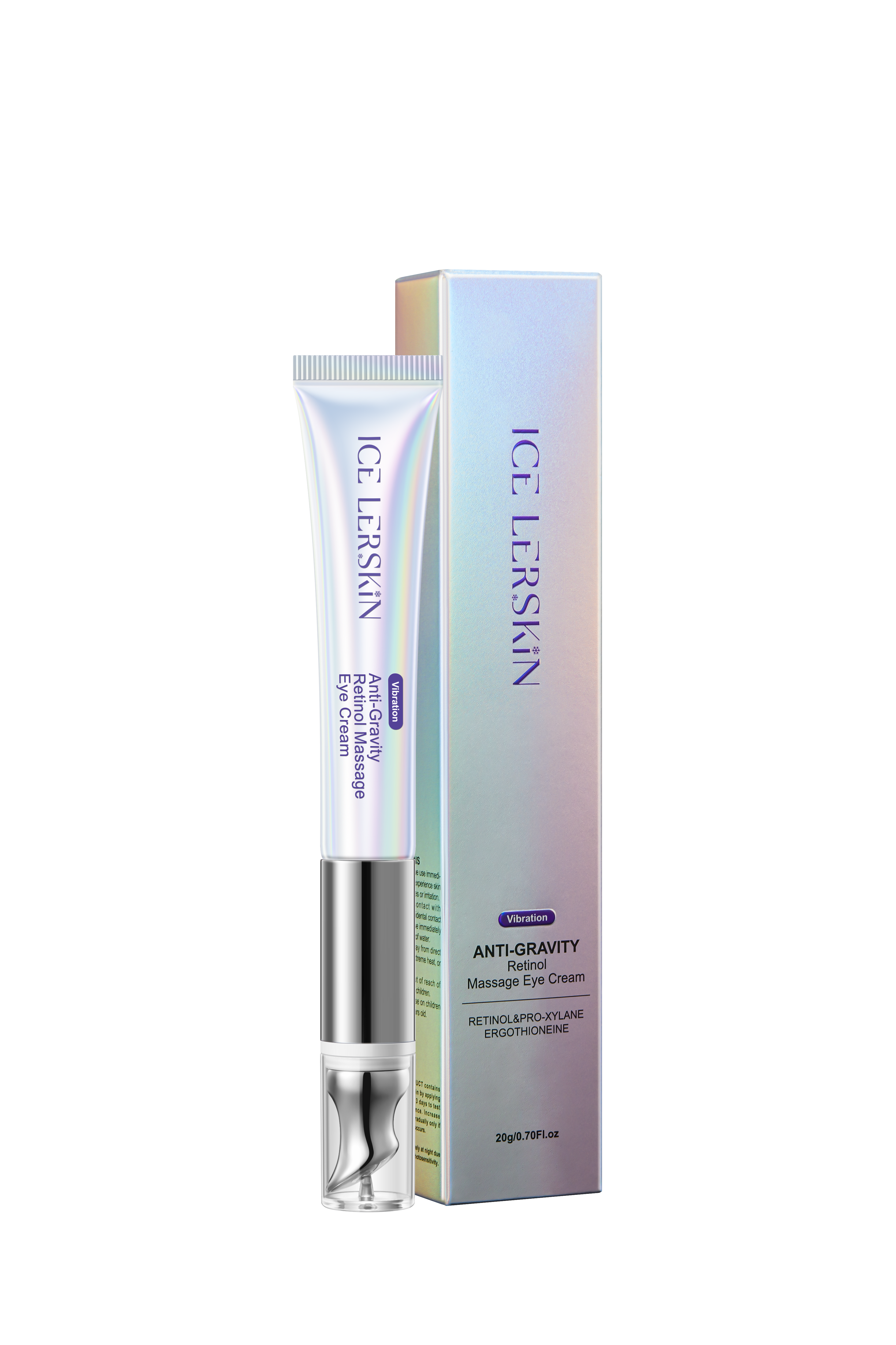 ICE LERSKIN Anti-Gravity Retinol Massage Eye Cream with Vibration Applicator – 20g