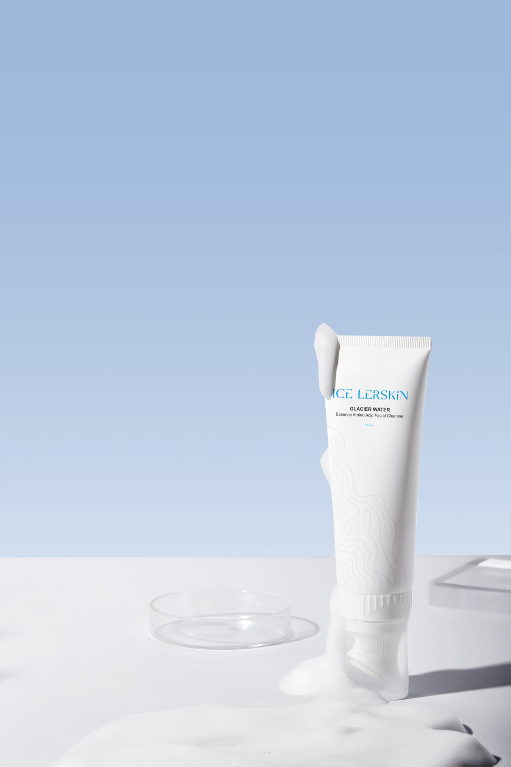ICE LERSKIN Glacier Water Essence Amino Acid Facial Cleanser – Hydrating Amino Acid Face Wash 100g
