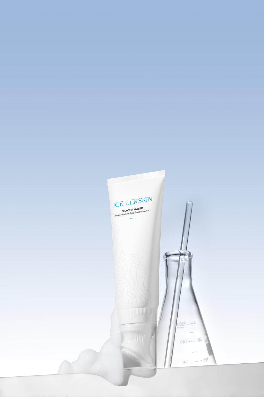 ICE LERSKIN Glacier Water Essence Amino Acid Facial Cleanser – Hydrating Amino Acid Face Wash 100g