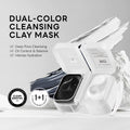 ICE LERSKIN Dual-Color Cleansing Clay Mask (Black Clay Mask + White Clay Mask) – 60g / 2.11 fl.oz
