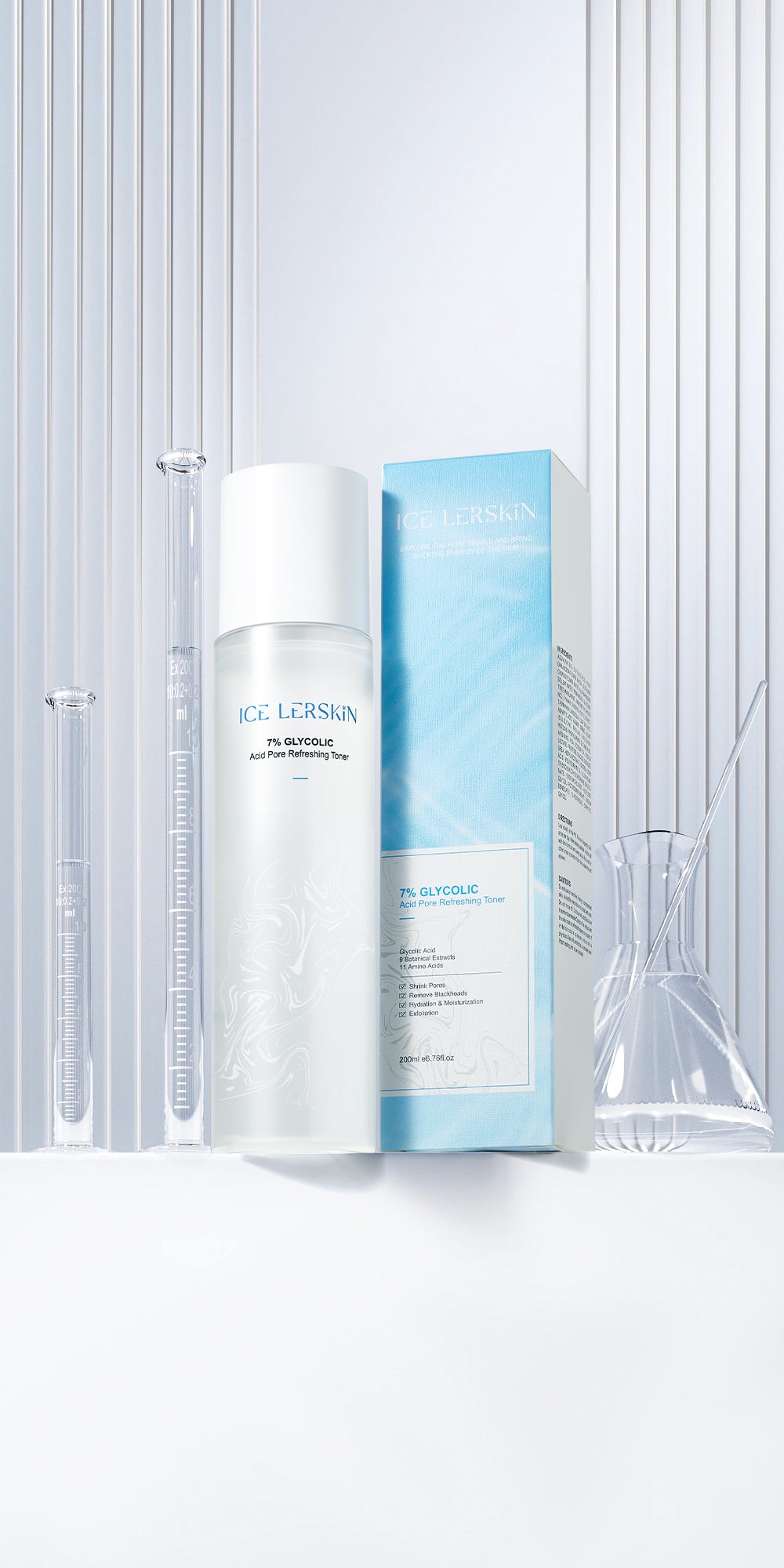 ICE LERSKIN 7% Glycolic Acid Pore Refreshing Toner – 200ml