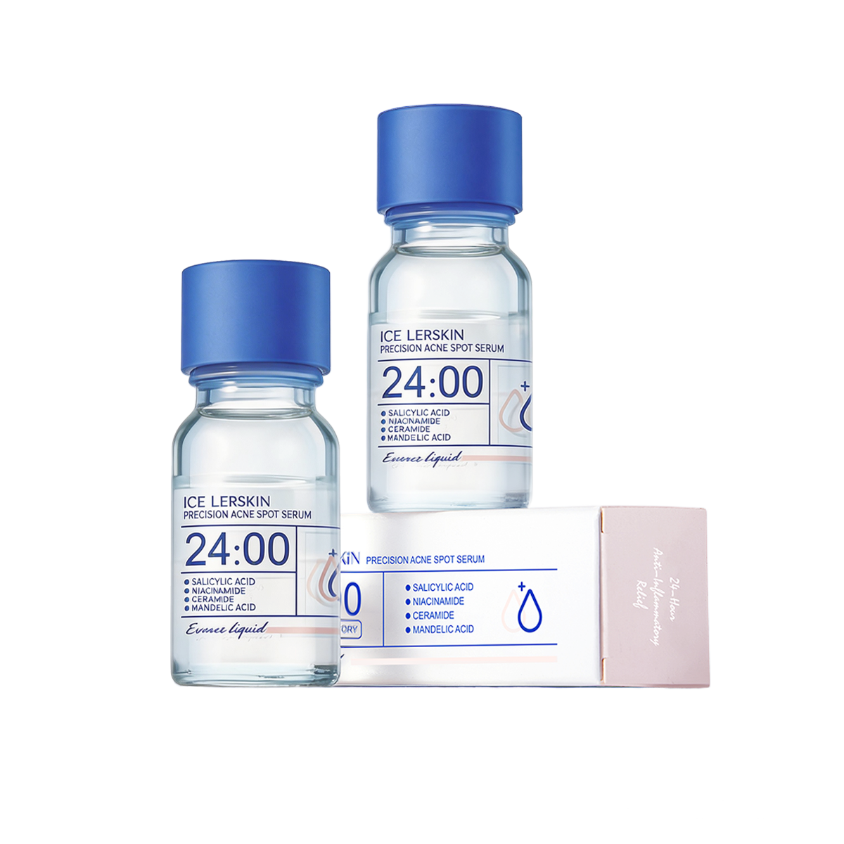 ICE LERSKIN Precision Acne Spot Serum 24:00 – Salicylic Acid, Niacinamide, Ceramide & Mandelic Acid Essence